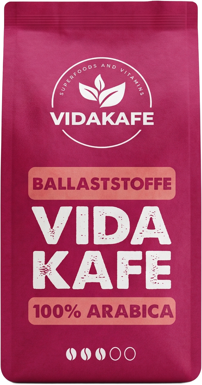 Vidakafe Ballaststoffe Kaffee in der 250-g-Verpackung
